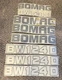 Bomag BW124D Drum Roller Decal Kit with Accessory/Warning Decals