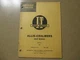 Allis Chalmers D21 tractor I & T Service & Shop manual