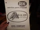 GEHL CA 600 QUICK-SWITCH ONE-ROW ATTACHMENT SERVICE PARTS MANUAL FORM 045687