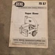 Gehl FB 87 Hopper Blower Service Parts Manual Form No. 2225