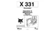 Bobcat X 331 Excavator Operation & Maintenance Manual (Reprint)