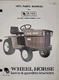 Wheel Horse B-145 G.E. Elec-Trak Lawn Garden Tractor 1-0720 Parts Catalog Manual
