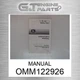 OMM122926 MANUAL fits JOHN DEERE (Surplus Open Box)