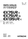 HITACHI EX75UR-1 EX75UR-3 EX135UR-1 ML Lght Crane Excavator Parts Catalog Manual