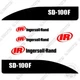 Fits Ingersoll Rand SD-100F Decal Kit Roller - 7 YEAR OUTDOOR 3M VINYL!
