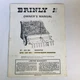 Brinly-Hardy BH Owners Manual ST-361BH DTS-361BH Sweeper Dethatcher Sweeper