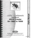Allis Chalmers HD21P Crawler Parts Manual (SN# 12801-16000)