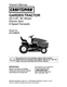 Owner&rsquo;s Manual Sears Craftsman 25.0 HP Lawn Tractor 48&rdquo; Mower- Model 917.276010