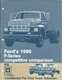 Truck Brochure Ford F-series Vs GM C-series Competitive Comparison 1980 (T2430)