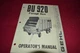 Gehl BU 920 Forage Box Wagon Operator's Manual BVPA 