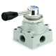 Aro M112lr Manual Air Control Valve, 4-Way, 1/4In Npt
