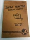 Cat Caterpillar DW20 Tractor Original Parts Manual Catalog 88E1 up gas start