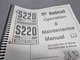 S220 Bobcat Operation & Maintenance Manual. Paperback with binder. Used, OEM!