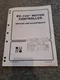 Hyster EV-100 Motor Controller Repairs and Adjustments Manual