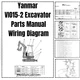 Yanmar VIO15-2 Excavator Parts Manual Wiring Diagram PDF