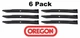 6 Pack Oregon 91-242 Mower Blade for Gravely 11234 11234P1 50" Pro 50