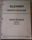 GLEANER 400 500 GRAIN HEADERS PARTS MANUAL BOOK CATALOG