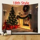 1&times; Living Room Tapestry Decor Christmas Backdrops Christmas Background For Child