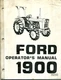 1979 -New Holland Ford- 1900 1700 Draft Control Tractor Operators Service Manual