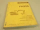 Fiat Hitachi FH220 Excavator Spare Parts List Catalogo Parti di ricambi 1989