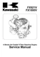 Kawasaki FX921V FX1000V 4-Stroke Air Cooled V-Twin Engine Service Manual
