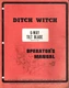 1978 Ditch Witch 6-Way Tilt Blade Operators Manual & Parts List