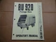 Gehl BU920 Forage Box Owners Operators Manual 8/76