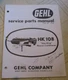 Gehl HK108 HK 108 Mower Conditioner Parts Catalog Manual