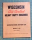 MODEL S-7D WISCONSIN AIR COOLED HEAVY DUTY ENGINES INSTRUCTION AND PARTS BOOK