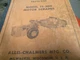 Allis Chalmers TS-300 Motor Scraper Parts Manual