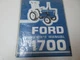 Ford 1700 Tractor Manual