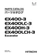 Hitachi EX400-3&nbsp;EX400LC-3&nbsp;EX400H-3&nbsp;EX400LCH-3 excavator parts catalog manual