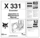 Bobcat X331 Excavator Operation and Maintenance Manual 512912001-512912999 PDF