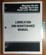 Master Craft L4 L5 L6 L8 L60 L80 Rough Terrain Fork Lift Lube & Maint Manual '77