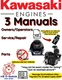KAWASAKI FD711D ENGINE MANUAL SERVICE REPAIR SHOP PARTS OWNER OPERATOR PDF USB