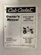 Cub Cadet 805,1105,1605 Operators Manual 
