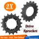 2PCS Drive Sprocket For Case 420CT 440CT 445CT 450CT TV370 TR340B TV450B TV370B