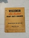 VINTAGE WISCONSIN AIR COOLED HEAVY DUTY ENGINES MODEL VE4D VF4D INSTRUCTION BOOK