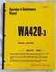 KOMATSU WA450-3 WHEEL LOADER Operation Maintenance Manual Book S/N A30001-UP