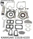 1 GASKET SET WITH SEALS FIT KAWASAKI FX921V FXT00V PART # 11028-6320