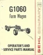Gehl G1060 Farm Wagon Operator's and Service Parts Manual