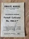 Vintage 1943 McCormick-Deering Farmall Cultivator No HM-238 Owner's Manual