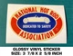 NHRA NATIONAL HOT ROD ASSOCIATION VINYL DECAL STICKER VINTAGE LOOK - DRAG RACING