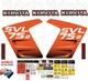 Fits KUBOTA SVL75-2 Decal Kit Skid Steer / safety decals /3M VINYL