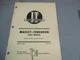 I&T MF-37 Massey Ferguson Tractor Repair Shop Service Manual MF-205 210 220