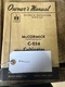 International Harvester Operators Manual McCormick C-254 Cultivator
