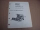 Sperry New Holland Combine TR 70-95 Special Service Tools Service Manual 1982