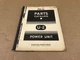 Vintage International Harvester U-2 Power Unit Parts Catalog, PU-14