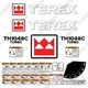 Fits Terex TH1048C Turbo Decal Kit Telehandler - 7 YEAR OUTDOOR 3M VINYL!