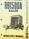 RB1500A Baler Operator's Manual Gehl Company 901958